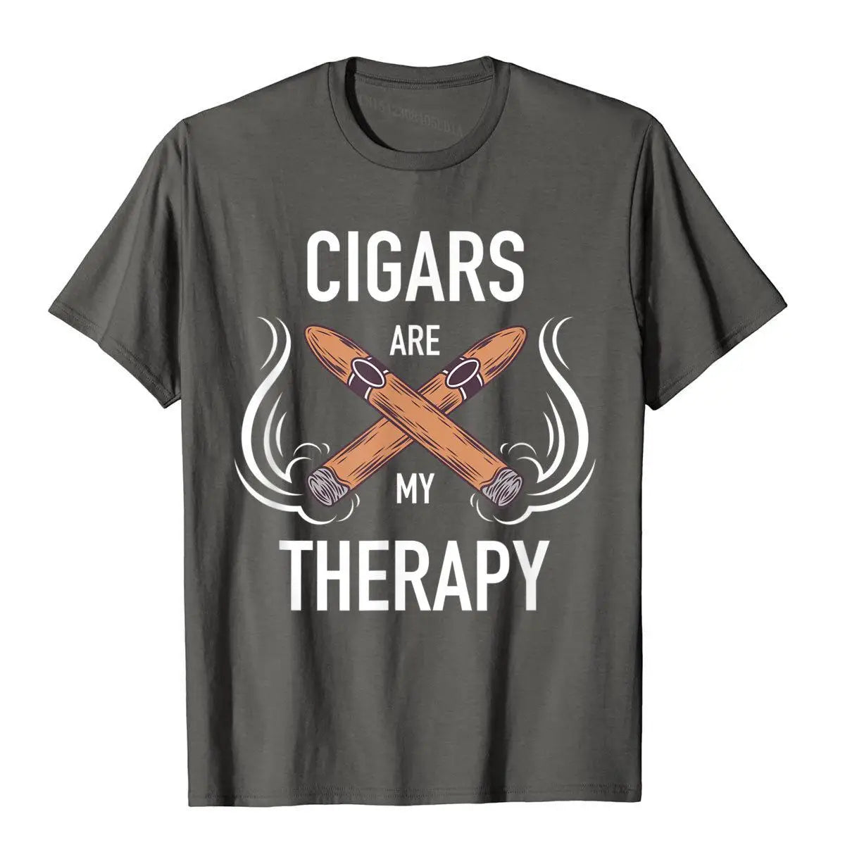"Cigars Are My Therapy" T-Shirt – Funny Cigar Smoker Gift Tee for Men - Image 10