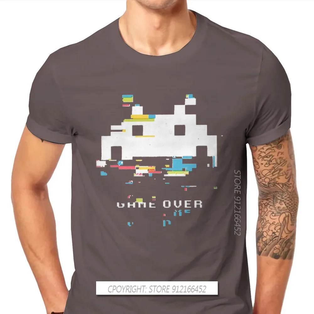 Glitch Space Invaders T-Shirt – Retro Arcade Shooter Tee for Men - Image 18