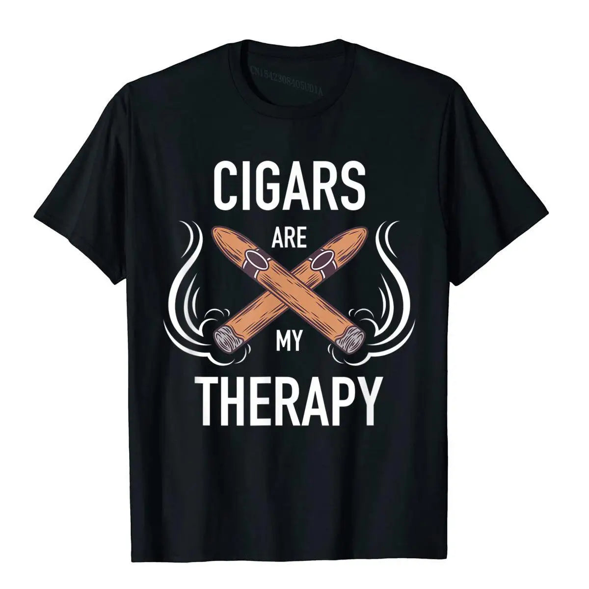 "Cigars Are My Therapy" T-Shirt – Funny Cigar Smoker Gift Tee for Men