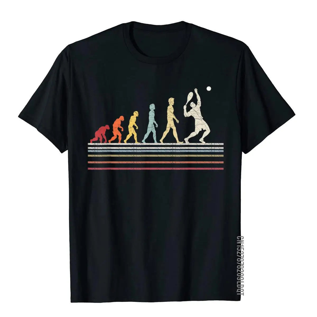 Funny Tennis Evolution T-Shirt – Retro Vintage Sport Tee for Men
