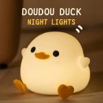 Doudou Duck Night Light – Soft Silicone Lamp for Kids