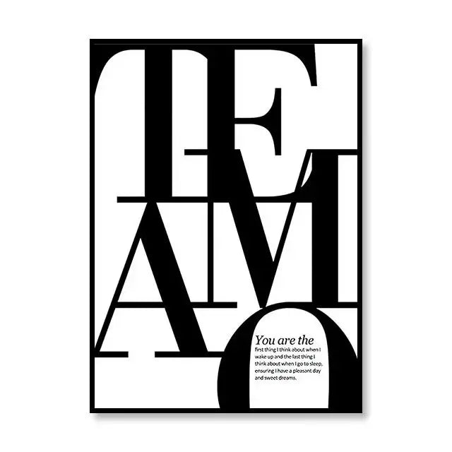 Scandinavian Style Canvas Poster – Nordic Simple Love Art Painting - Image 25