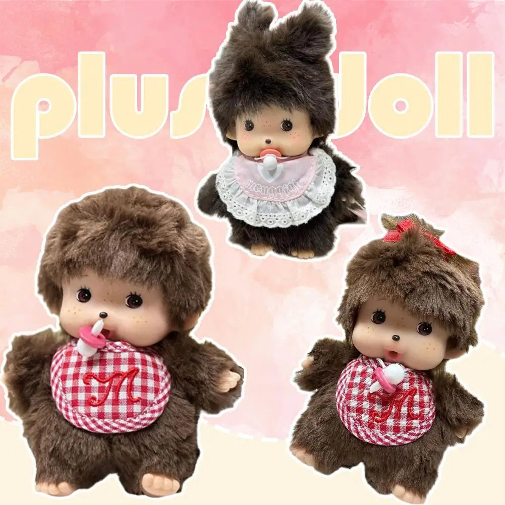 15cm Monkey Plush Doll – Cute Mochi-Style Toy & Bag Pendant for Kids, Couples & Birthday Gifts