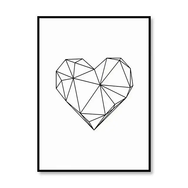 Scandinavian Style Canvas Poster – Nordic Simple Love Art Painting - Image 21