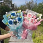 Finished Knitted Sunflower Bouquet – Handmade Crochet Flower Gift for Valentine’s, Mother’s Day, Birthday & Graduation