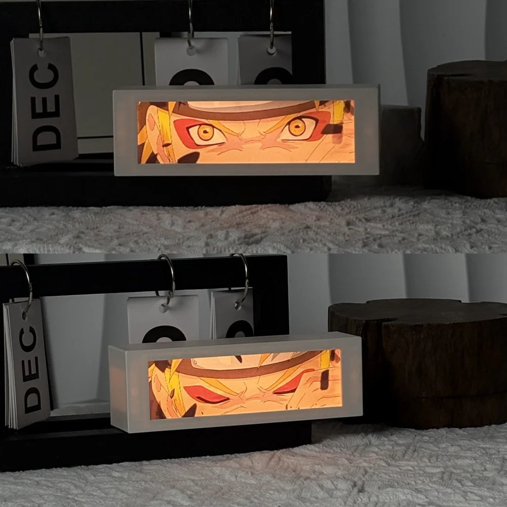3D Anime Motion Night Light – LED Laser Engraved Lamp Box for Bedroom & Desk Decor - Image 13