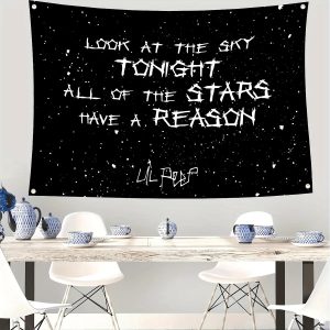Lil Peep Rapper Tapestry – Artistic Wall Hanging Flag & Home Decor