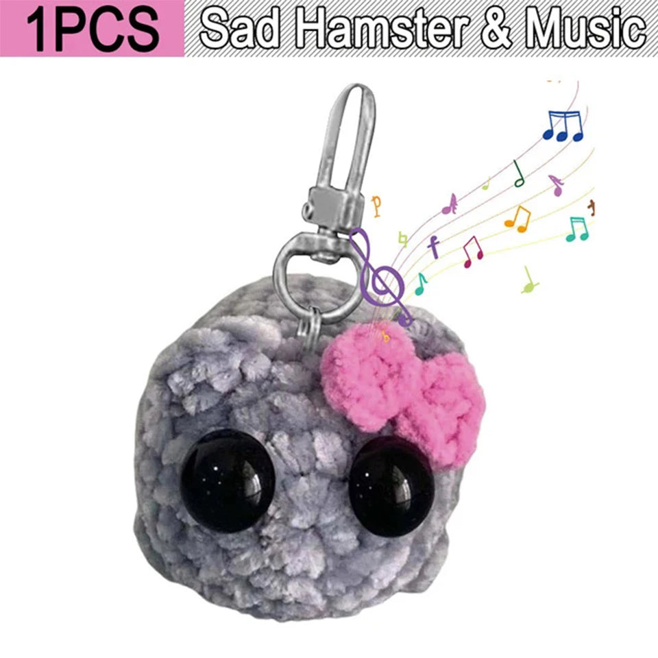 Sad Hamster Violin Song Plush Keychain - Image 7