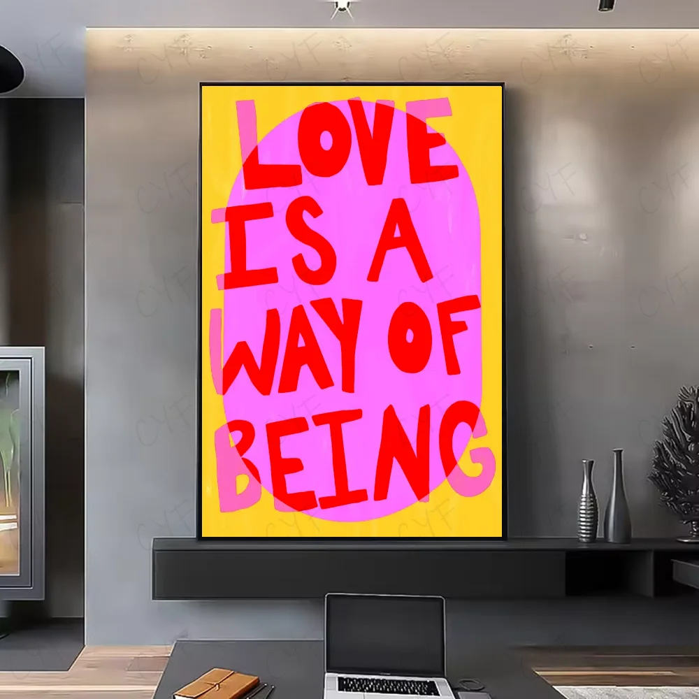 Minimalist Sunny Eclectic Love Quotes Poster – HD Waterproof Wall Art for Home & Living Spaces - Image 21