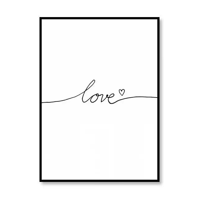 Scandinavian Style Canvas Poster – Nordic Simple Love Art Painting - Image 7