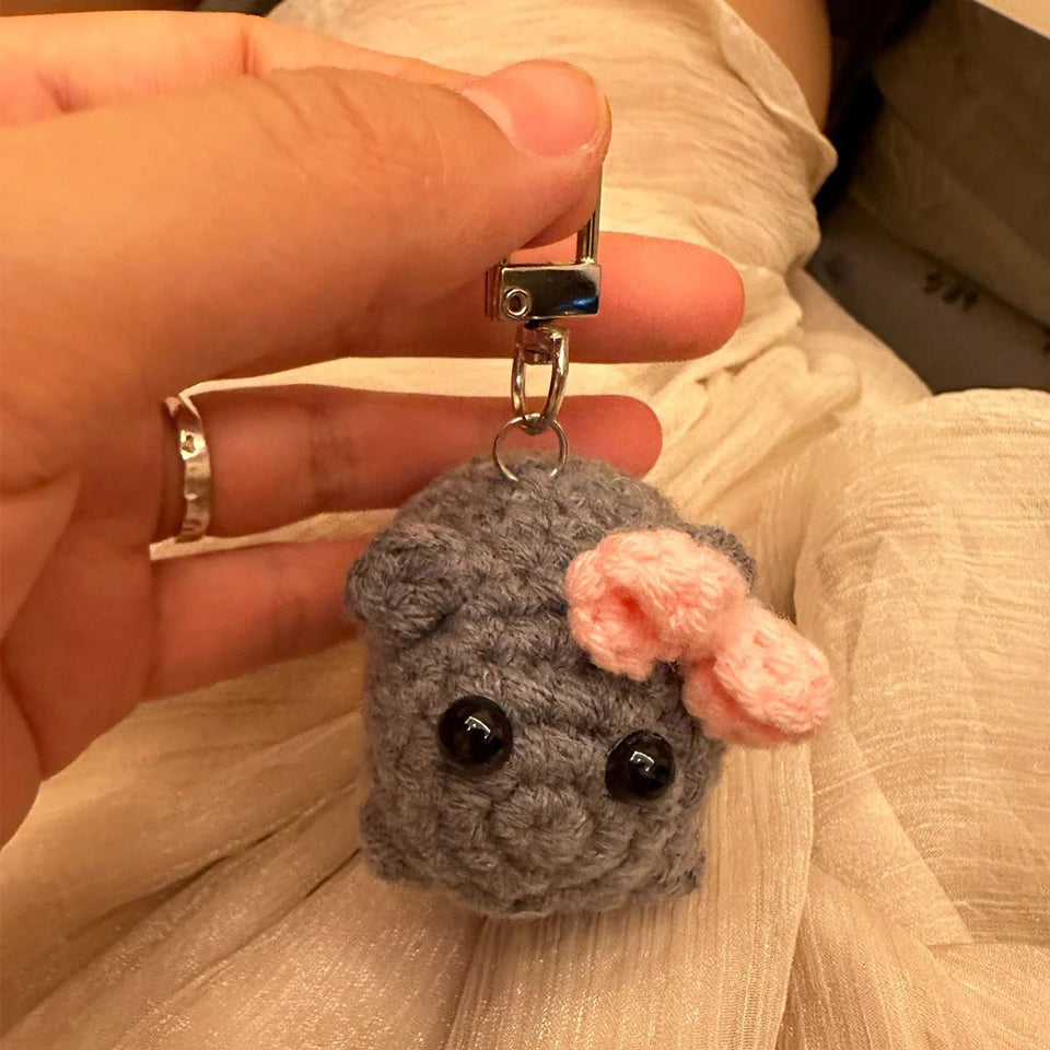 Sad Hamster Violin Song Plush Keychain - Image 4