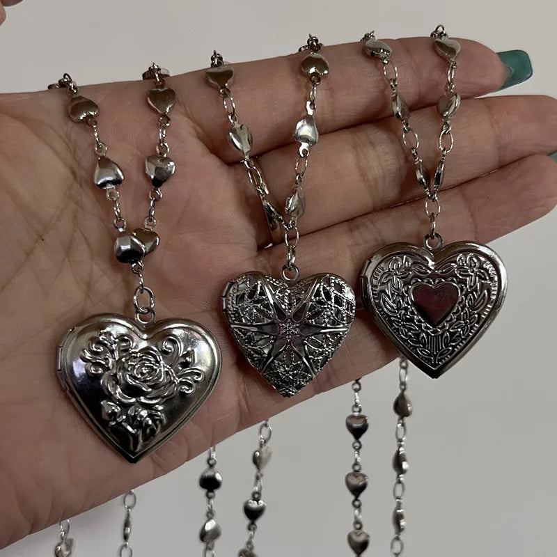 Romantic Heart Locket Pendant