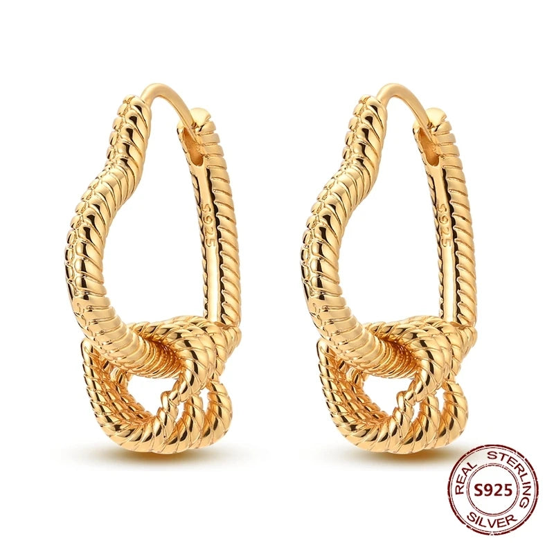 Rose Gold Star & Moon Hoop Earrings – 925 Sterling Silver Dangle Jewelry for Women - Image 28