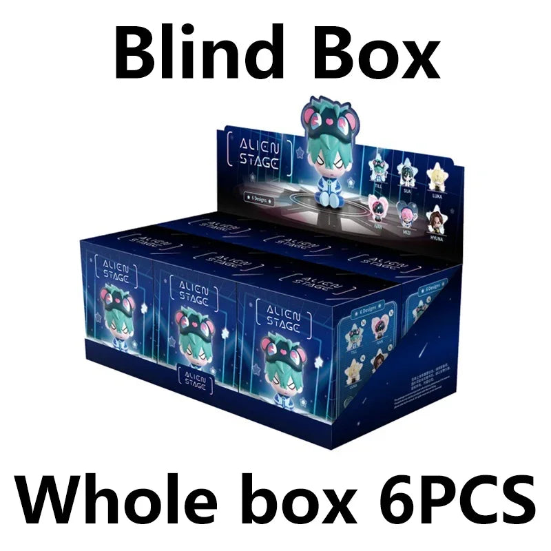 6PCS Blind Box Alien Stage Free Stage Series – 2D Animation Collectible Model Dolls - Image 7