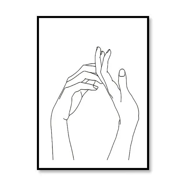 Scandinavian Style Canvas Poster – Nordic Simple Love Art Painting - Image 15