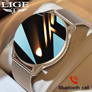 LIGE Smart Watch for Men & Women – Bluetooth Calling, Heart Rate & Blood Pressure Monitoring, IP67 Waterproof