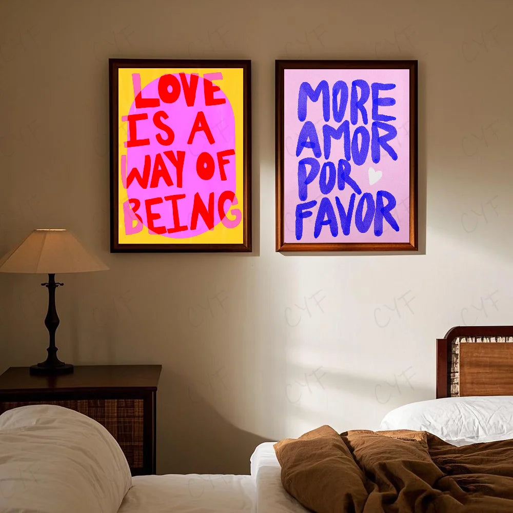 Minimalist Sunny Eclectic Love Quotes Poster – HD Waterproof Wall Art for Home & Living Spaces - Image 5