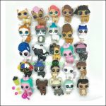 5 Pcs / Lot Surprise Unicorn Pet LOLS Naked Dolls – Unipony, Cat & Rabbit DIY Toys