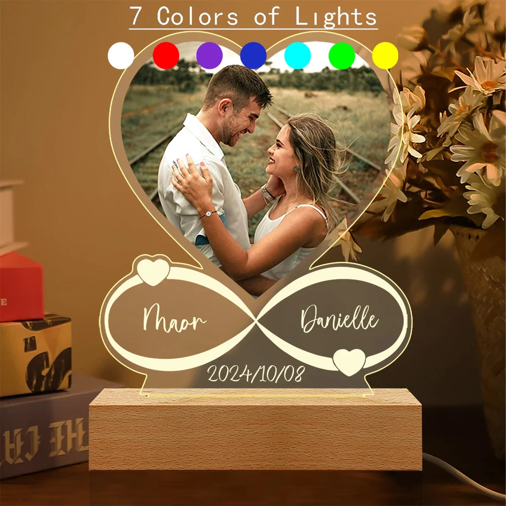 Custom Photo Love Frame – Personalized Acrylic Plaque Gift for Couples, Anniversary & Valentine’s Day - Image 7