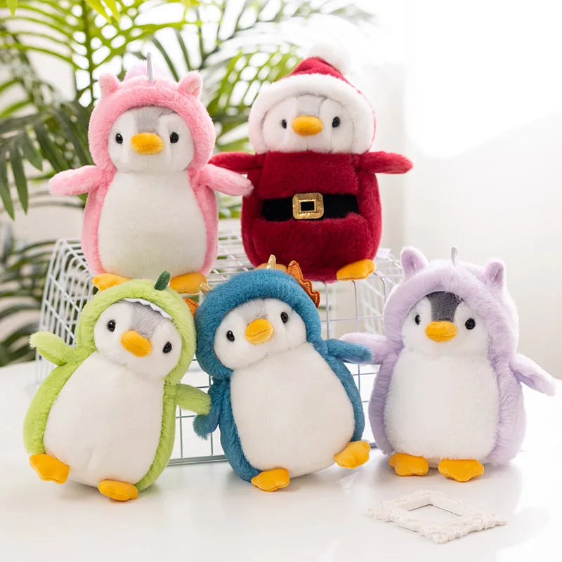 Lovely Cartoon Mollusk Penguin Cosplay Plush – Cross-dress Rabbit, Unicorn & Dinosaur Gifts