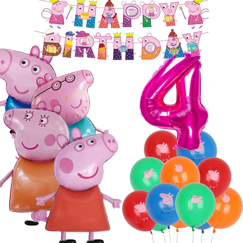Peppa Pig Birthday Party Set – Kids’ Party Supplies with Speaker, Plates, Cups & Decorations - Image 4