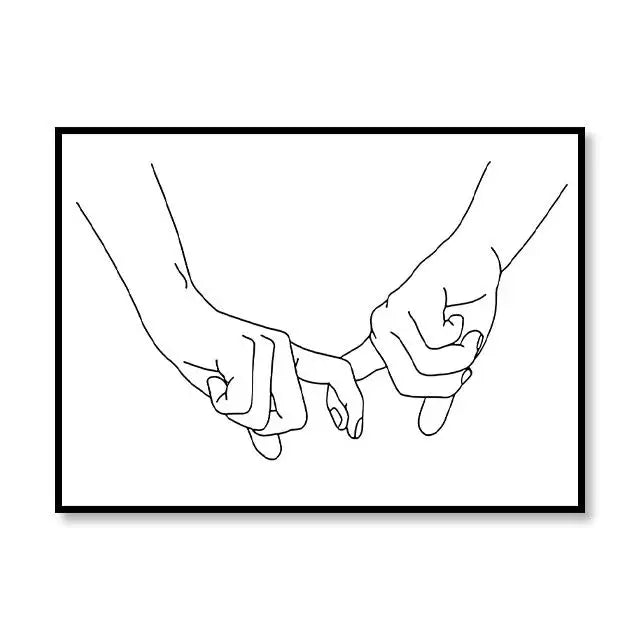 Scandinavian Style Canvas Poster – Nordic Simple Love Art Painting - Image 31