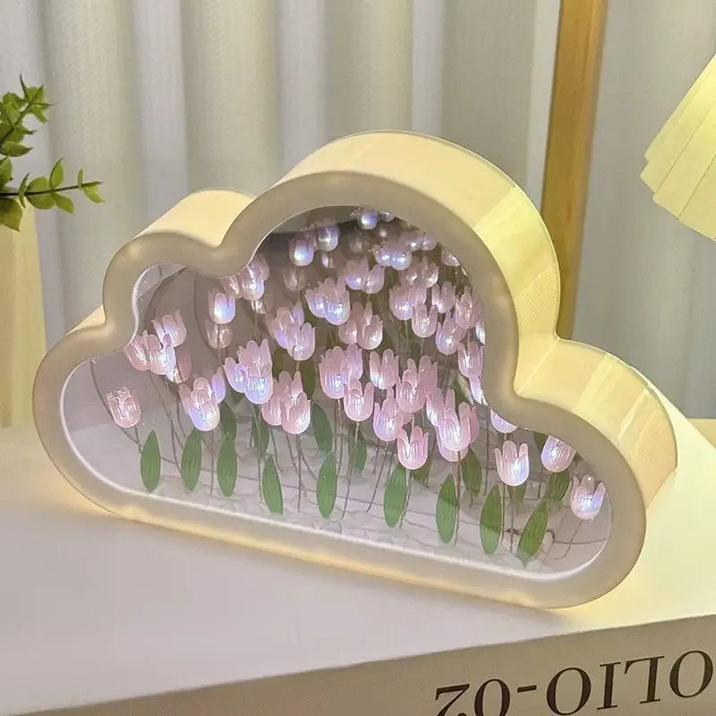 Tulip Cloud Sea of Flowers Handmade Night Light - Image 8