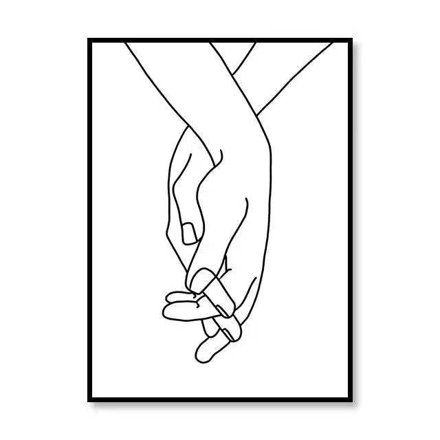 Scandinavian Style Canvas Poster – Nordic Simple Love Art Painting - Image 17