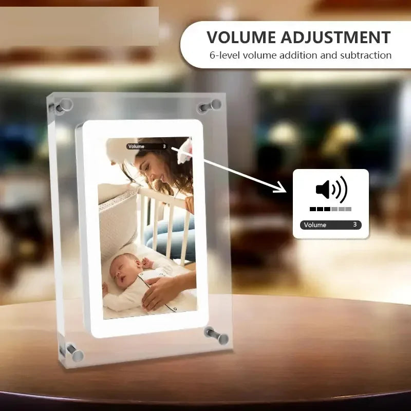 Acrylic Digital Photo Frame – 5/7 Inch IPS Display with Auto-Rotate, 4G Memory & 1000mAh Battery - Image 4