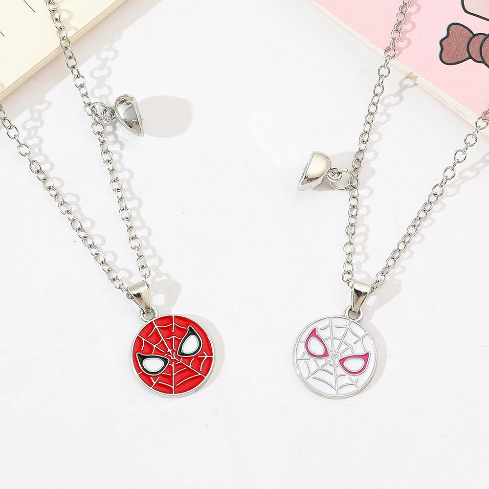 2pcs/set Marvel Superhero Spider-Man Necklace – Fashion Couple Gift for Best Friends - Image 5
