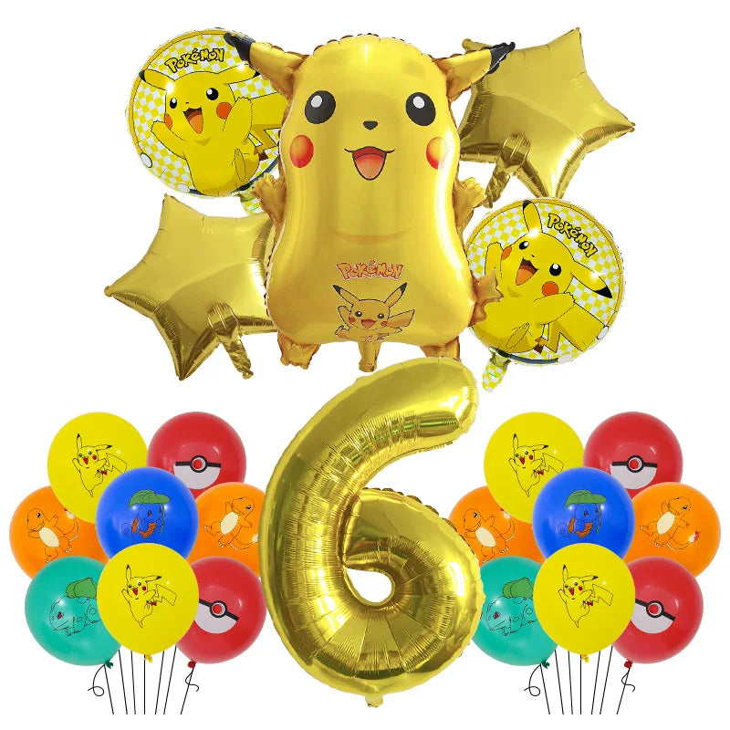 Pokémon Pikachu Balloon Party Set – Birthday Decoration & Gift Bag Supplies for Kids - Image 3