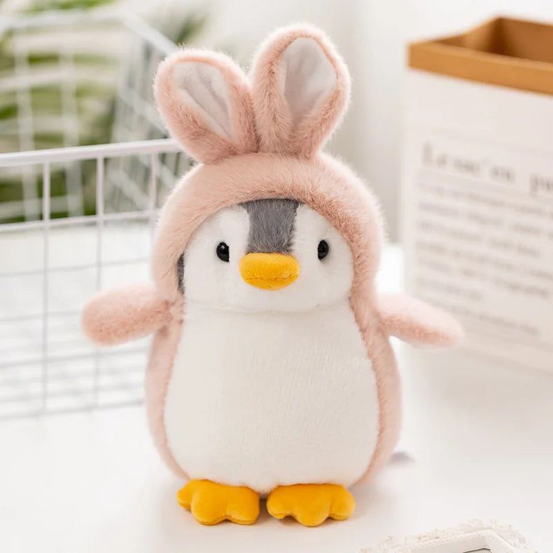 Lovely Cartoon Mollusk Penguin Cosplay Plush – Cross-dress Rabbit, Unicorn & Dinosaur Gifts - Image 9