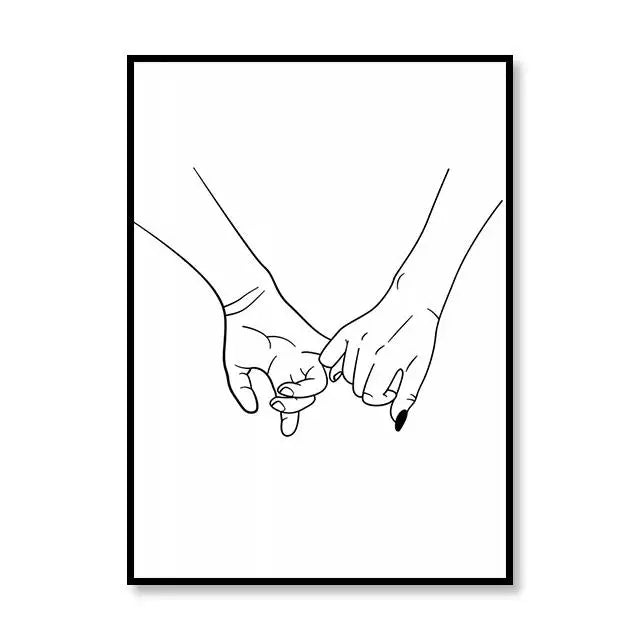 Scandinavian Style Canvas Poster – Nordic Simple Love Art Painting - Image 18