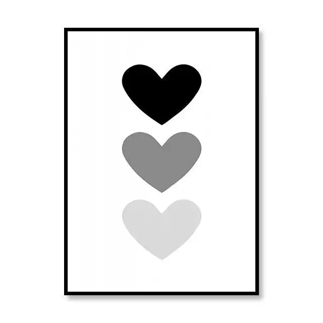 Scandinavian Style Canvas Poster – Nordic Simple Love Art Painting - Image 24