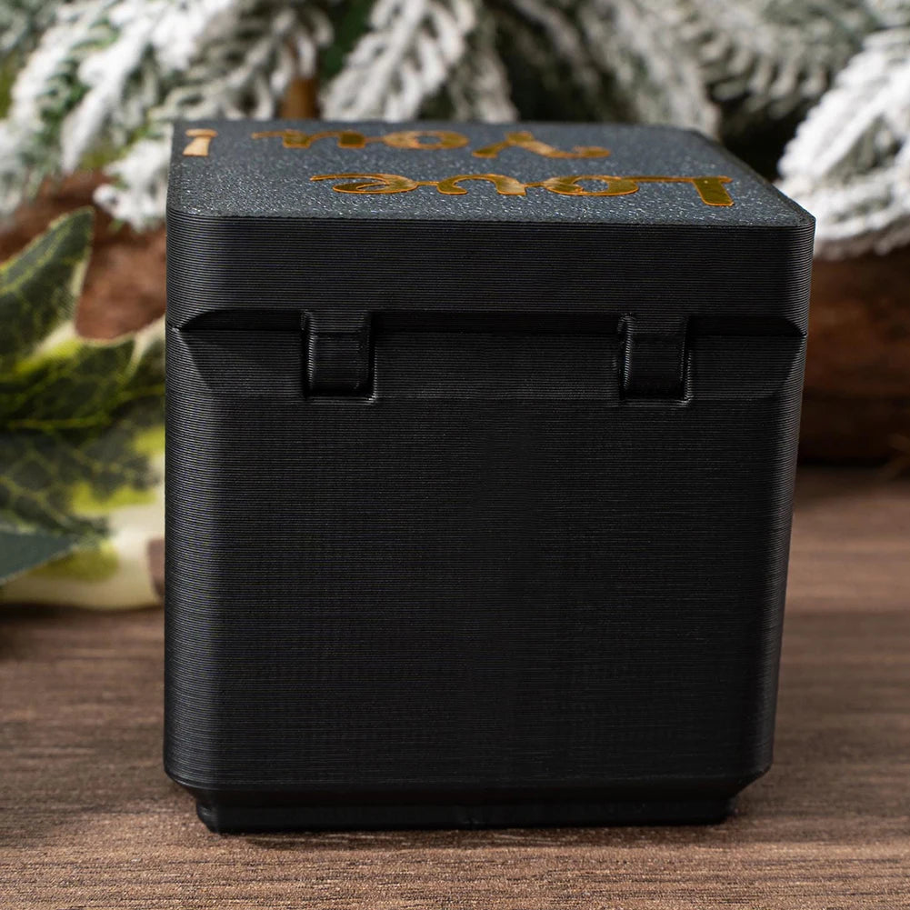 3D Printed Red Roses Love Heart in a Box – Surprise Pop-Up Valentine Gift