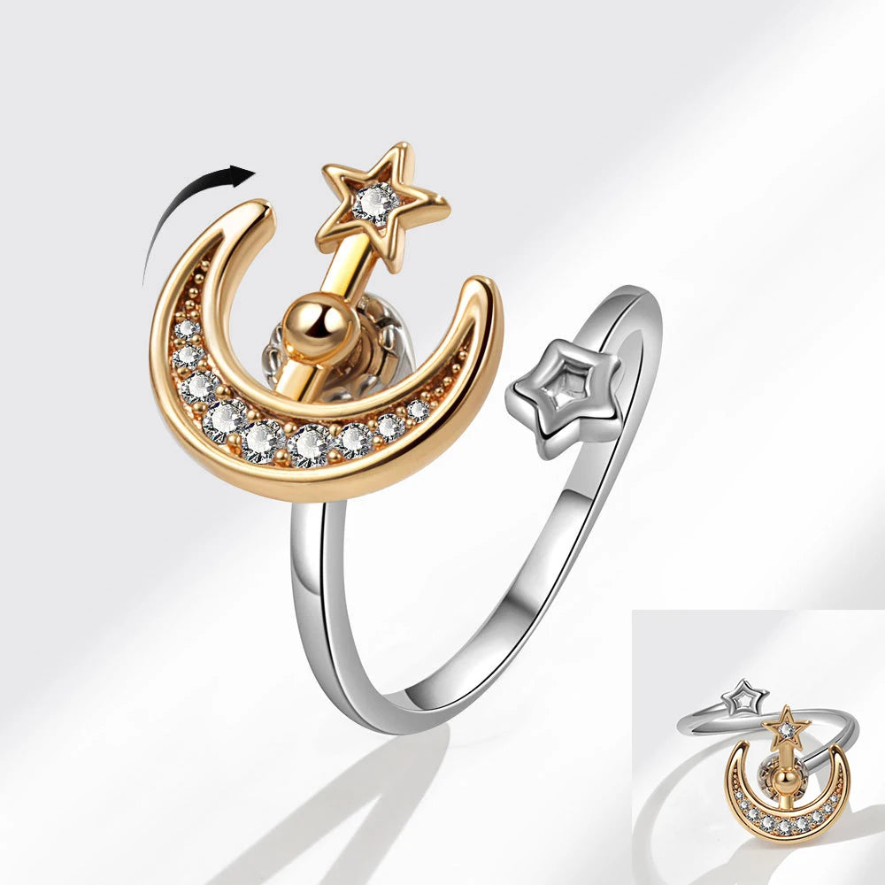 VENTFILLE 925 Sterling Silver Sunflower Zircon Rotatable Ring – Stress Relief Jewelry Gift for Women - Image 44